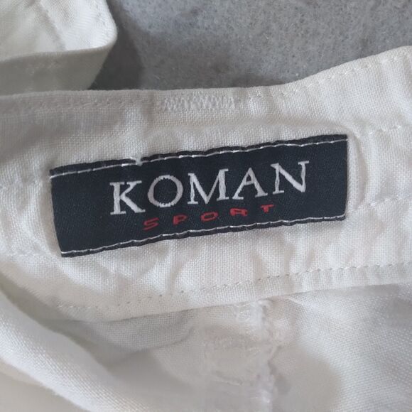 Koman Sport shorts men's large white lightweight summer beach lounge outdoor - Picture 8 of 9